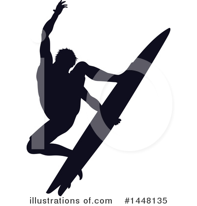 Royalty-Free (RF) Surfer Clipart Illustration by AtStockIllustration - Stock Sample #1448135