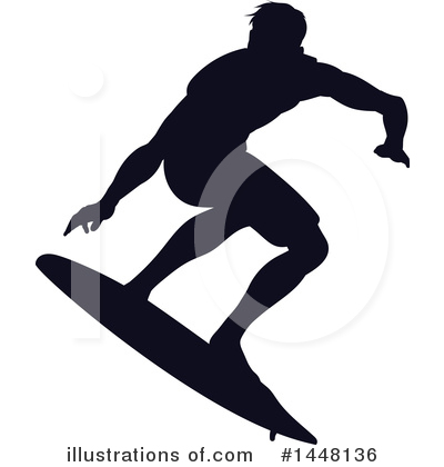 Royalty-Free (RF) Surfer Clipart Illustration by AtStockIllustration - Stock Sample #1448136
