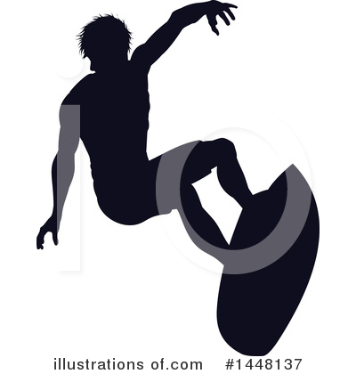 Royalty-Free (RF) Surfer Clipart Illustration by AtStockIllustration - Stock Sample #1448137