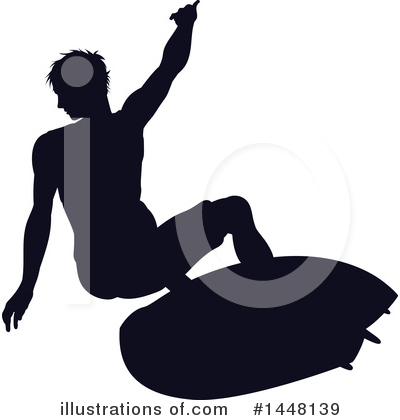 Royalty-Free (RF) Surfer Clipart Illustration by AtStockIllustration - Stock Sample #1448139