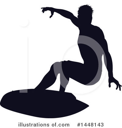 Royalty-Free (RF) Surfer Clipart Illustration by AtStockIllustration - Stock Sample #1448143