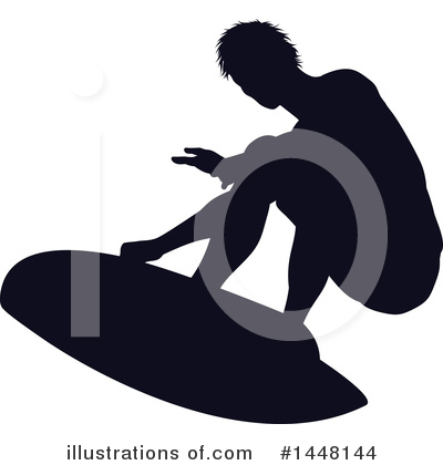 Royalty-Free (RF) Surfer Clipart Illustration by AtStockIllustration - Stock Sample #1448144