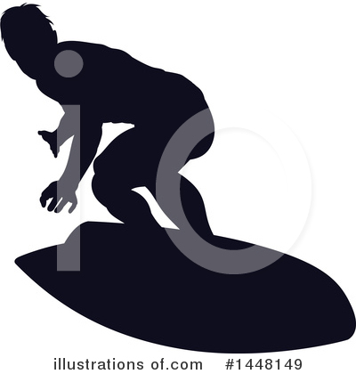 Royalty-Free (RF) Surfer Clipart Illustration by AtStockIllustration - Stock Sample #1448149