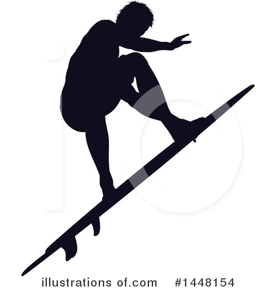 Royalty-Free (RF) Surfer Clipart Illustration by AtStockIllustration - Stock Sample #1448154