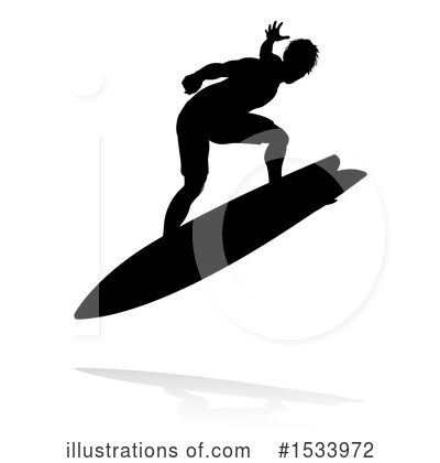 Royalty-Free (RF) Surfer Clipart Illustration by AtStockIllustration - Stock Sample #1533972