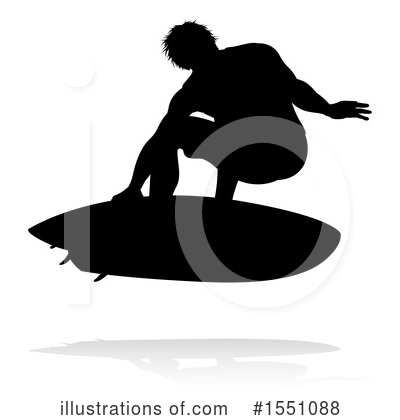 Royalty-Free (RF) Surfer Clipart Illustration by AtStockIllustration - Stock Sample #1551088