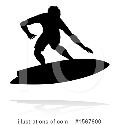 Royalty-Free (RF) Surfer Clipart Illustration by AtStockIllustration - Stock Sample #1567800