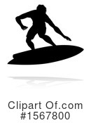 Surfer Clipart #1567800 by AtStockIllustration