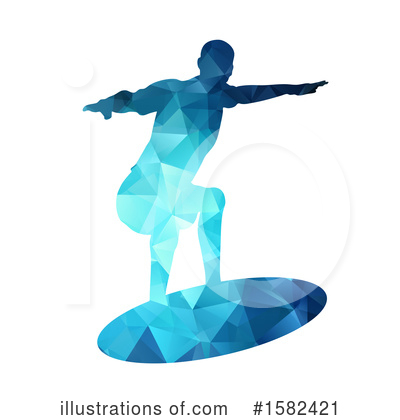 Surfing Clipart #1582421 by KJ Pargeter
