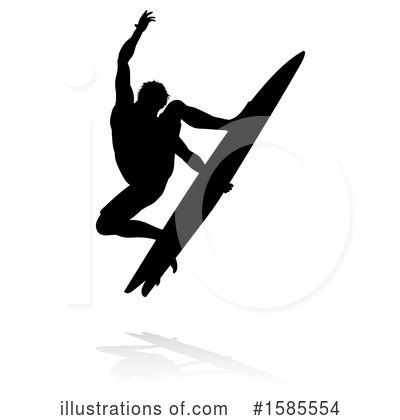 Royalty-Free (RF) Surfer Clipart Illustration by AtStockIllustration - Stock Sample #1585554