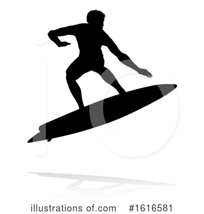 Royalty-Free (RF) Surfer Clipart Illustration by AtStockIllustration - Stock Sample #1616581