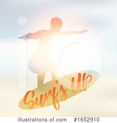 Royalty-Free (RF) Surfer Clipart Illustration by KJ Pargeter - Stock Sample #1652910