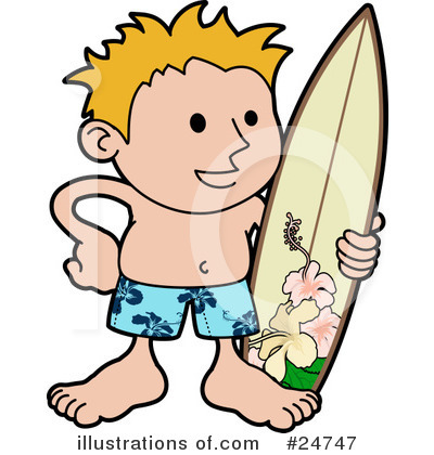 Surfing Clipart #24747 by AtStockIllustration