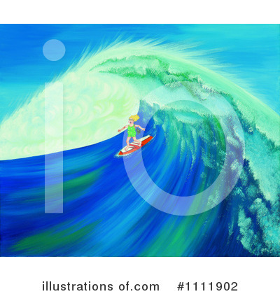 Royalty-Free (RF) Surfing Clipart Illustration by Prawny - Stock Sample #1111902