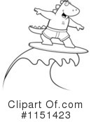 Surfing Clipart #1151423 by Cory Thoman