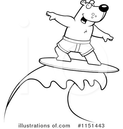 Royalty-Free (RF) Surfing Clipart Illustration by Cory Thoman - Stock Sample #1151443