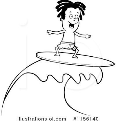 Royalty-Free (RF) Surfing Clipart Illustration by Cory Thoman - Stock Sample #1156140