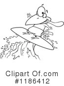 Surfing Clipart #1186412 by toonaday
