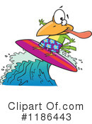 Surfing Clipart #1186443 by toonaday