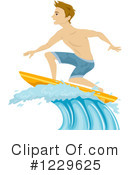 Surfing Clipart #1229625 by BNP Design Studio