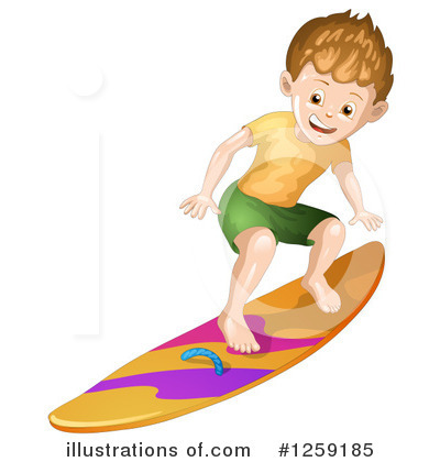 Royalty-Free (RF) Surfing Clipart Illustration by merlinul - Stock Sample #1259185