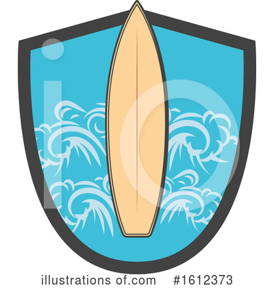 Surf Board Clipart #1612373 by Vector Tradition SM