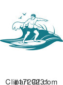 Surfing Clipart #1729231 by Vector Tradition SM