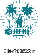 Surfing Clipart #1729235 by Vector Tradition SM