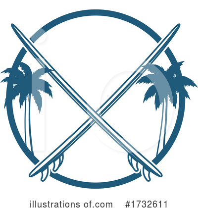 Palm Trees Clipart #1732611 by Vector Tradition SM