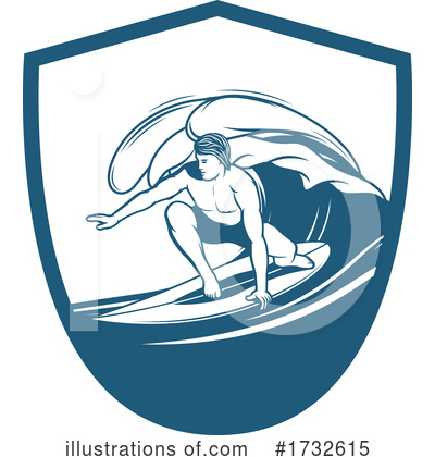 Royalty-Free (RF) Surfing Clipart Illustration by Vector Tradition SM - Stock Sample #1732615