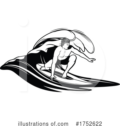 Royalty-Free (RF) Surfing Clipart Illustration by Vector Tradition SM - Stock Sample #1752622