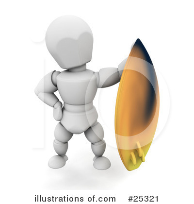Royalty-Free (RF) Surfing Clipart Illustration by KJ Pargeter - Stock Sample #25321