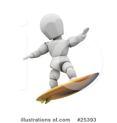 Royalty-Free (RF) Surfing Clipart Illustration by KJ Pargeter - Stock Sample #25393