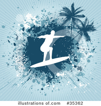 Surfing Clipart #35362 by KJ Pargeter