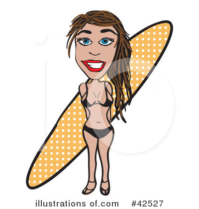 Royalty-Free (RF) Surfing Clipart Illustration by Arena Creative - Stock Sample #42527