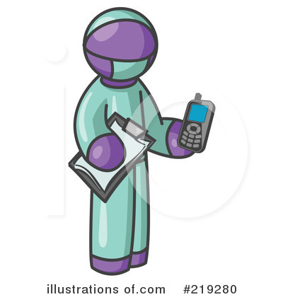 Royalty-Free (RF) Surgeon Clipart Illustration by Leo Blanchette - Stock Sample #219280