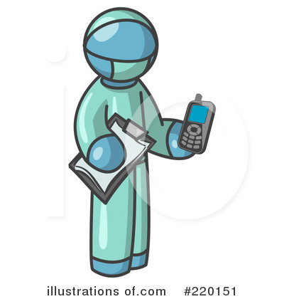 Royalty-Free (RF) Surgeon Clipart Illustration by Leo Blanchette - Stock Sample #220151