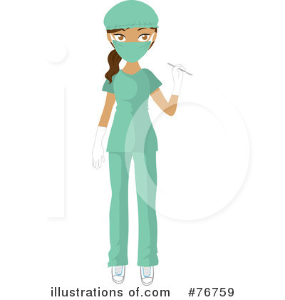 Royalty-Free (RF) Surgeon Clipart Illustration by Rosie Piter - Stock Sample #76759