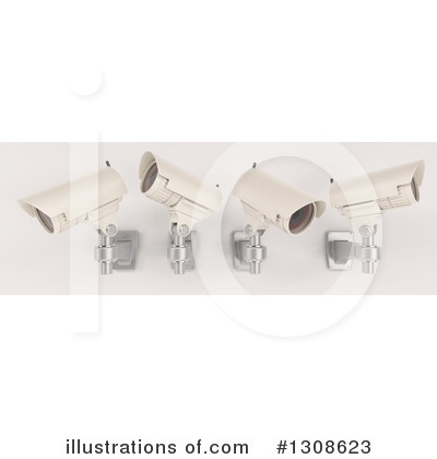 Royalty-Free (RF) Surveillance Clipart Illustration by KJ Pargeter - Stock Sample #1308623