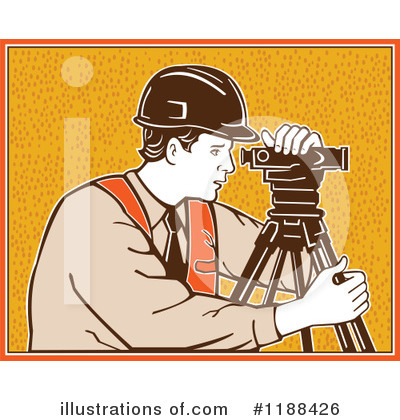 Royalty-Free (RF) Surveyor Clipart Illustration by patrimonio - Stock Sample #1188426