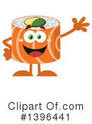 Sushi Character Clipart #1396441 by Hit Toon