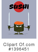 Sushi Character Clipart #1396451 by Hit Toon