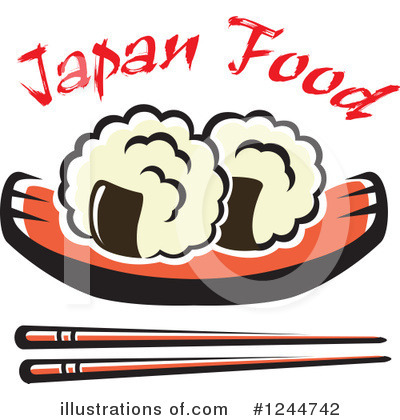 Royalty-Free (RF) Sushi Clipart Illustration by Vector Tradition SM - Stock Sample #1244742