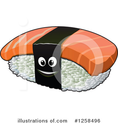 Royalty-Free (RF) Sushi Clipart Illustration by Vector Tradition SM - Stock Sample #1258496