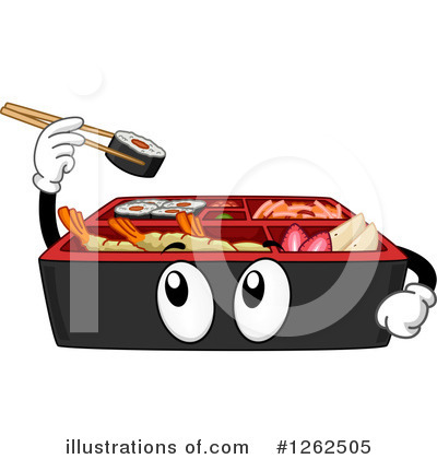 Royalty-Free (RF) Sushi Clipart Illustration by BNP Design Studio - Stock Sample #1262505