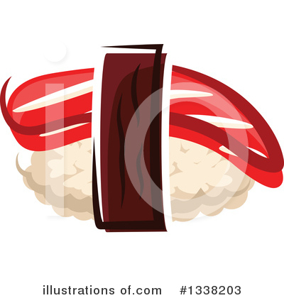 Royalty-Free (RF) Sushi Clipart Illustration by Vector Tradition SM - Stock Sample #1338203