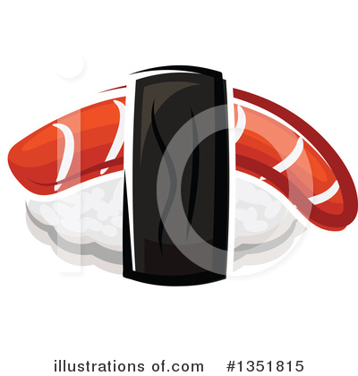 Royalty-Free (RF) Sushi Clipart Illustration by Vector Tradition SM - Stock Sample #1351815