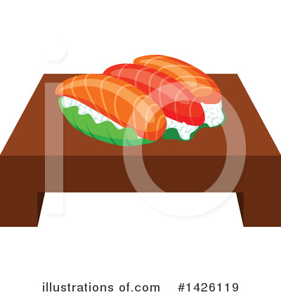 Royalty-Free (RF) Sushi Clipart Illustration by Vector Tradition SM - Stock Sample #1426119