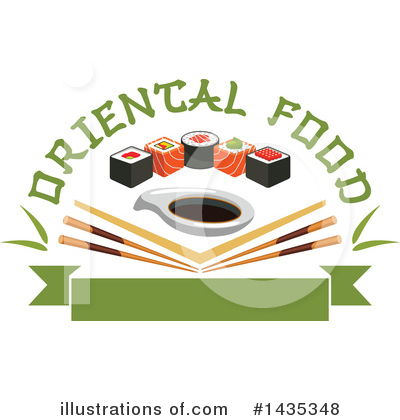 Royalty-Free (RF) Sushi Clipart Illustration by Vector Tradition SM - Stock Sample #1435348