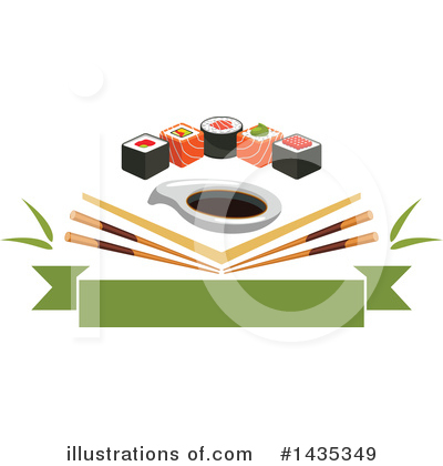 Royalty-Free (RF) Sushi Clipart Illustration by Vector Tradition SM - Stock Sample #1435349